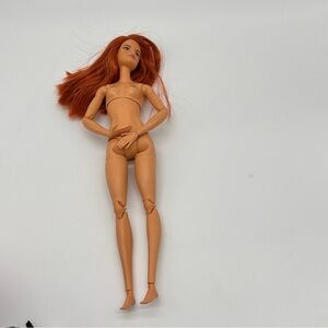 Barbie Articulated Redhead Doll Nude Made To Move Fitness Auburn Red Hair